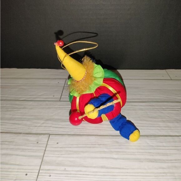 Vintage Christmas Holiday Circus Clown Tree Ornament 5"in - Picture 4 of 7